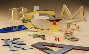 plexi letters